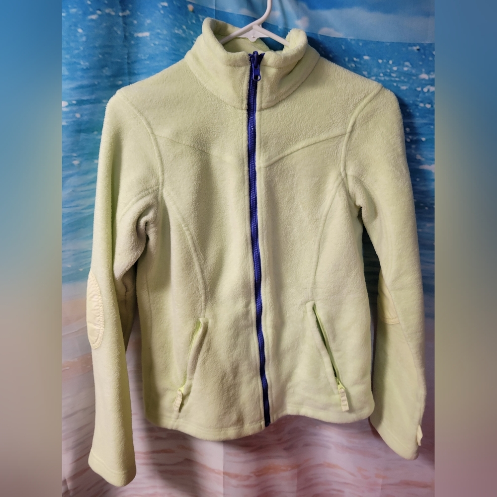 COLUMBIA WOMEN'S YELLOW FLEECE INTERCHANGE LINER JACKET FULL ZIP SIZE‎ MEDIUM